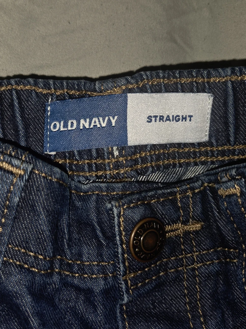 Old Navy Kids Dark Blue Jeans - Straight Leg